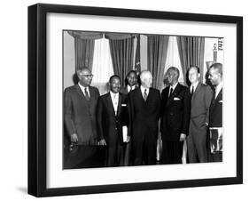 Eisenhower Civil Rights Leaders-Associated Press-Framed Photographic Print