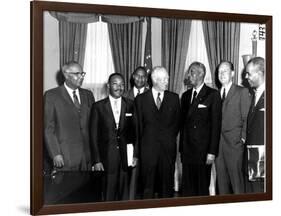 Eisenhower Civil Rights Leaders-Associated Press-Framed Photographic Print