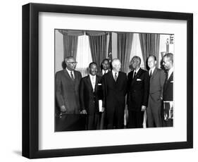 Eisenhower Civil Rights Leaders-Associated Press-Framed Photographic Print