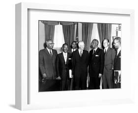Eisenhower Civil Rights Leaders-Associated Press-Framed Photographic Print