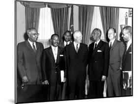 Eisenhower Civil Rights Leaders-Associated Press-Mounted Photographic Print