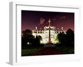 Eisenhower Executive Office Building (Eeob) by Night, West of the White House, Washington D.C, US-Philippe Hugonnard-Framed Premium Photographic Print