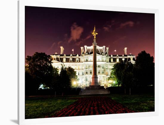 Eisenhower Executive Office Building (Eeob) by Night, West of the White House, Washington D.C, US-Philippe Hugonnard-Framed Photographic Print