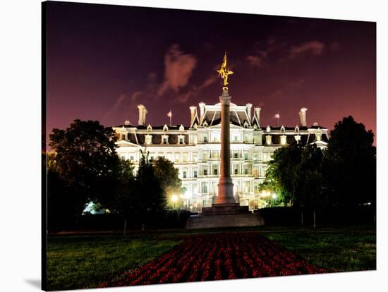 Eisenhower Executive Office Building (Eeob) by Night, West of the White House, Washington D.C, US-Philippe Hugonnard-Stretched Canvas