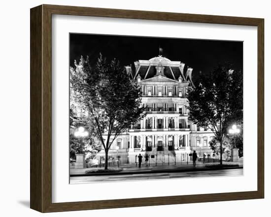 Eisenhower Executive Office Building Entrance (Eeob), West of the White House, Washington D.C-Philippe Hugonnard-Framed Premium Photographic Print