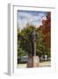 Eisenhower Statue, Abilene, Kansas, USA-Walter Bibikow-Framed Premium Photographic Print