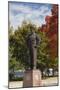 Eisenhower Statue, Abilene, Kansas, USA-Walter Bibikow-Mounted Premium Photographic Print