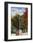 Eisenhower Statue, Abilene, Kansas, USA-Walter Bibikow-Framed Photographic Print