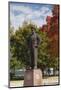 Eisenhower Statue, Abilene, Kansas, USA-Walter Bibikow-Mounted Photographic Print