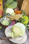 Rustic Vegetable Still Life with Brassicas and Cereal Ears-Eising Studio - Food Photo and Video-Photographic Print