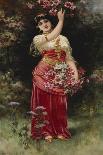 An Oriental Flower Girl-Eisman Semenowsky-Framed Stretched Canvas