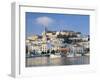 Eivissa or Ibiza Town and Harbour, Ibiza, Balearic Islands, Spain-Peter Adams-Framed Photographic Print