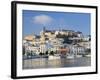 Eivissa or Ibiza Town and Harbour, Ibiza, Balearic Islands, Spain-Peter Adams-Framed Photographic Print