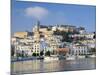 Eivissa or Ibiza Town and Harbour, Ibiza, Balearic Islands, Spain-Peter Adams-Mounted Photographic Print