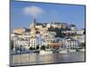 Eivissa or Ibiza Town and Harbour, Ibiza, Balearic Islands, Spain-Peter Adams-Mounted Photographic Print