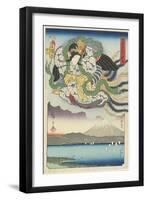 Ejiri, August 1854-Utagawa Hiroshige-Framed Giclee Print