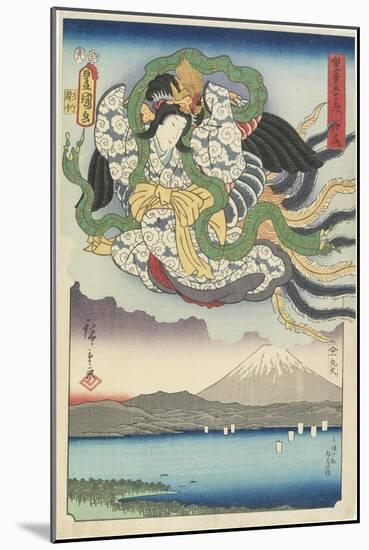 Ejiri, August 1854-Utagawa Hiroshige-Mounted Giclee Print