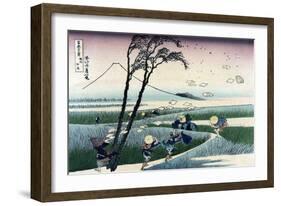 Ejiri in Suruga Province-Katsushika Hokusai-Framed Art Print