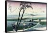 Ejiri in Suruga Province-Katsushika Hokusai-Framed Stretched Canvas