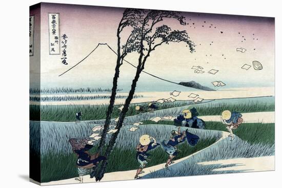 Ejiri in Suruga Province-Katsushika Hokusai-Stretched Canvas