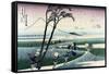 Ejiri in Suruga Province-Katsushika Hokusai-Framed Stretched Canvas