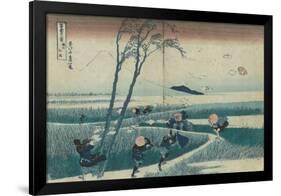 Ejiri in the Suruga Province (from the Series Thirty-Six Views of Mt Fuji)-null-Framed Giclee Print