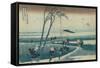 Ejiri in the Suruga Province (from the Series Thirty-Six Views of Mt Fuji)-null-Framed Stretched Canvas