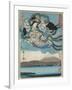 Ejiri, Published by Maru-Ya Kyushiro, C.1850-Utagawa Hiroshige and Kunisada-Framed Giclee Print