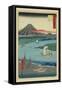 Ejiri-Ando Hiroshige-Framed Stretched Canvas