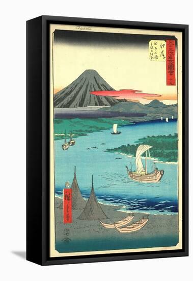 Ejiri-Utagawa Hiroshige-Framed Stretched Canvas