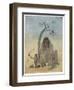 Ekalavya and Drona-Nanda Lal Bose-Framed Art Print