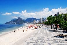 Night View of Copacabana Beach  Rio De Janeiro-Ekaterina Belova-Photographic Print