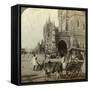 Ekka, Outside Victoria Station, Bombay, India, C1900s-Underwood & Underwood-Framed Stretched Canvas