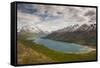 Eklutna Lake and Bold Peak, Chugach State Park, Alaska-Howie Garber-Framed Stretched Canvas