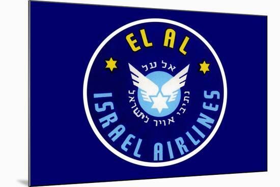 El Al Israel Airlines-null-Mounted Art Print