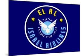 El Al Israel Airlines-null-Mounted Art Print