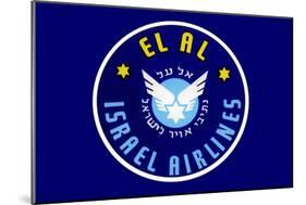 El Al Israel Airlines-null-Mounted Art Print