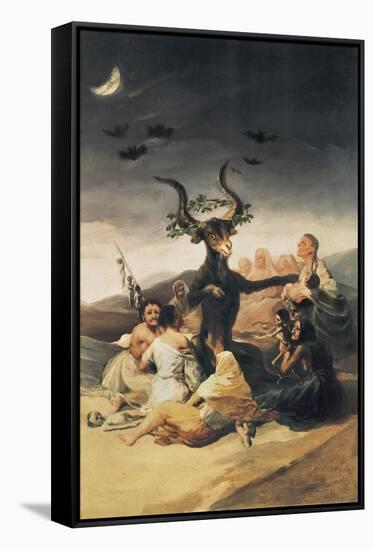 El Aquelarre-Francisco de Goya-Framed Stretched Canvas