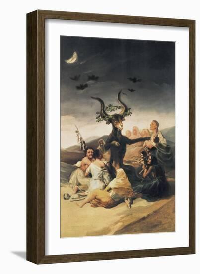 El Aquelarre-Francisco de Goya-Framed Art Print