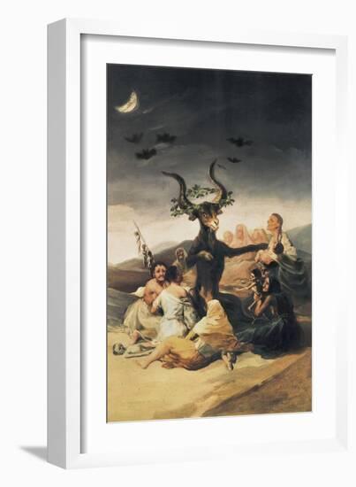 El Aquelarre-Francisco de Goya-Framed Art Print