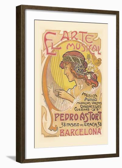 El Arte Musical Music Store-null-Framed Art Print