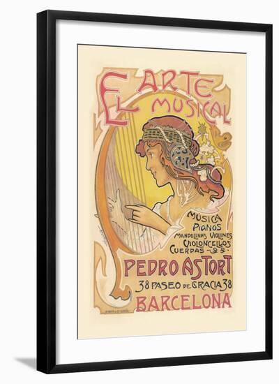 El Arte Musical Music Store-null-Framed Art Print