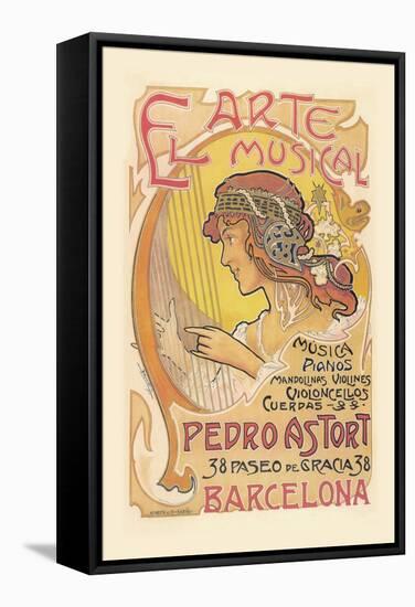 El Arte Musical Music Store-null-Framed Stretched Canvas