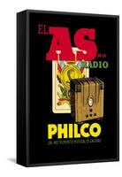El as de la Radio, Philco-null-Framed Stretched Canvas