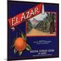 El Azar Brand - Azusa, California - Citrus Crate Label-Lantern Press-Mounted Art Print
