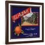 El Azar Brand - Azusa, California - Citrus Crate Label-Lantern Press-Framed Art Print