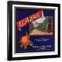 El Azar Brand - Azusa, California - Citrus Crate Label-Lantern Press-Framed Art Print