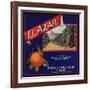 El Azar Brand - Azusa, California - Citrus Crate Label-Lantern Press-Framed Art Print