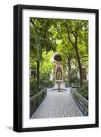 El Bahia Palace Courtyard, Marrakech, Morocco, North Africa, Africa-Matthew Williams-Ellis-Framed Photographic Print