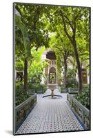 El Bahia Palace Courtyard, Marrakech, Morocco, North Africa, Africa-Matthew Williams-Ellis-Mounted Photographic Print